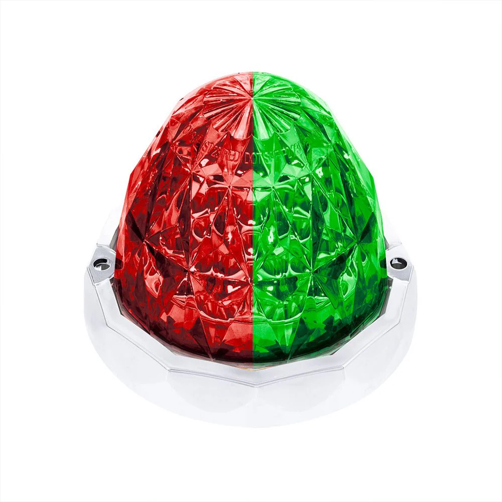 3" Double Fury Clear Lens 19 LED Crystal Watermelon Light with Bezel - Image 7