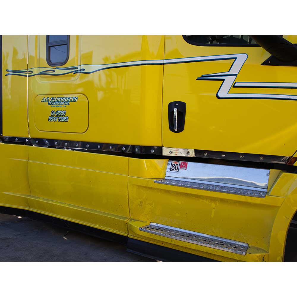 3" Freightliner Cascadia Stainless Steel Cab and 72" Sleeper Panels with Thirty-Six 3/4" Light Holes - Image 2