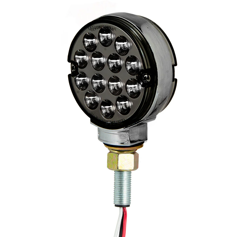 3" Pearl Double Face LED Pedestal Light with Smoke Lens - Image 2