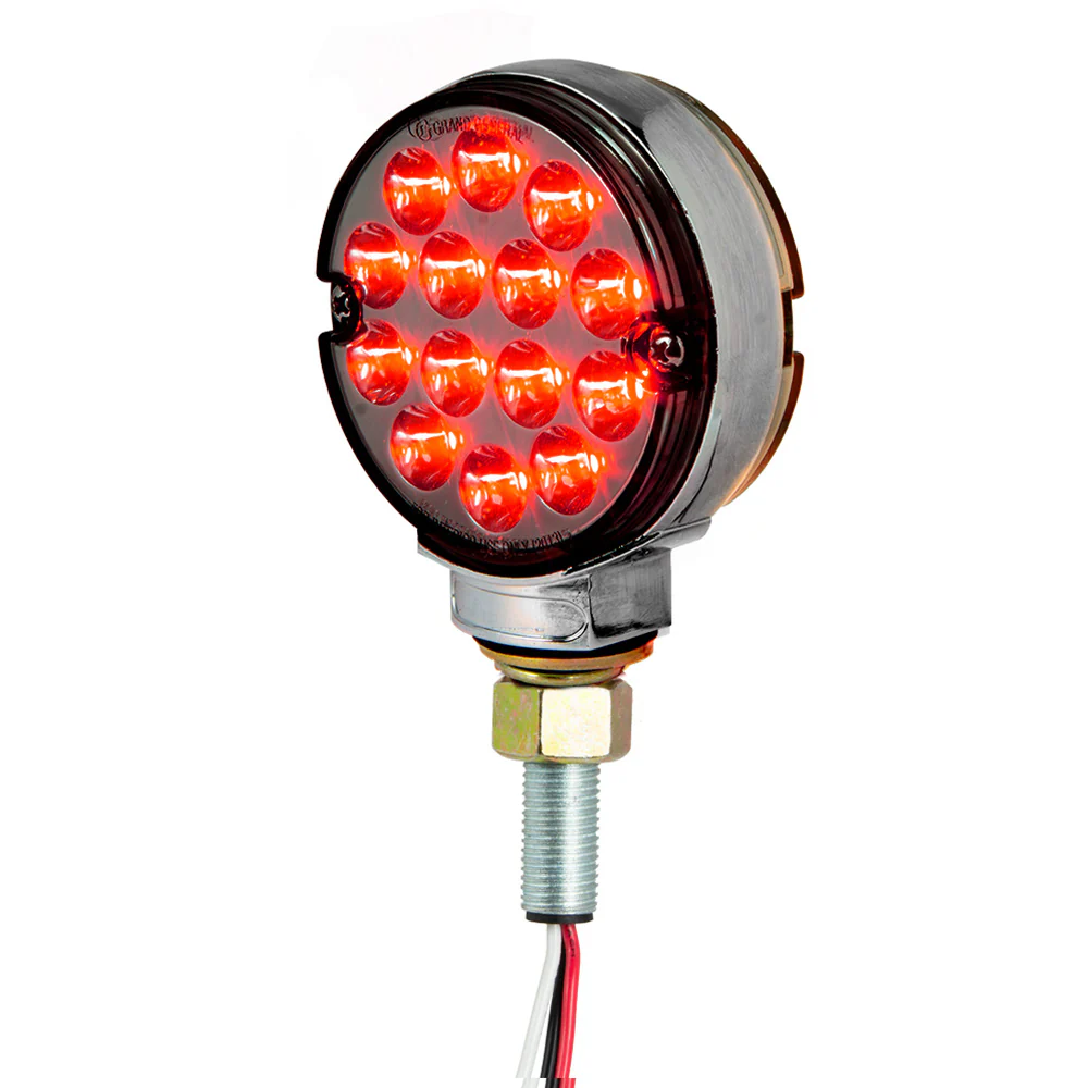 3" Pearl Double Face LED Pedestal Light with Smoke Lens - Image 3