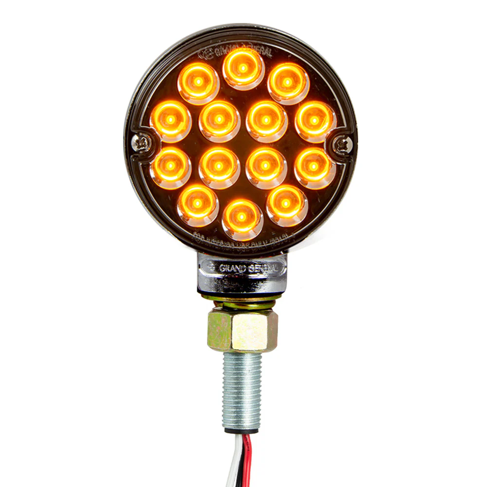 3" Pearl Double Face LED Pedestal Light with Smoke Lens - Image 5