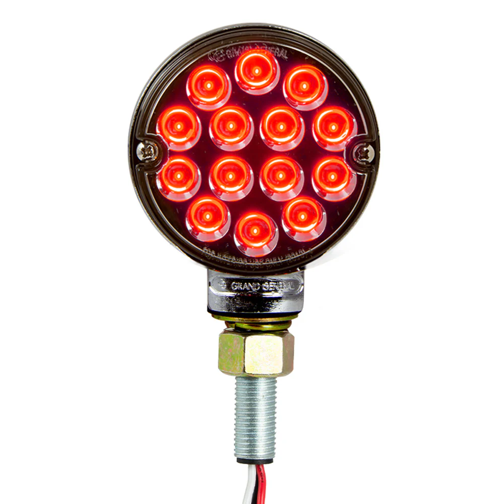 3" Pearl Double Face LED Pedestal Light with Smoke Lens - Image 7
