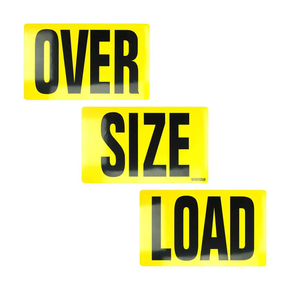 3-Piece Magnetic Over Size Load Sign