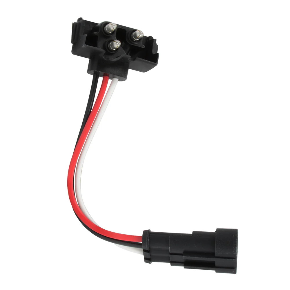 3-Pin to 3-Prong Light Adaptor Pigtail Plug 4"L