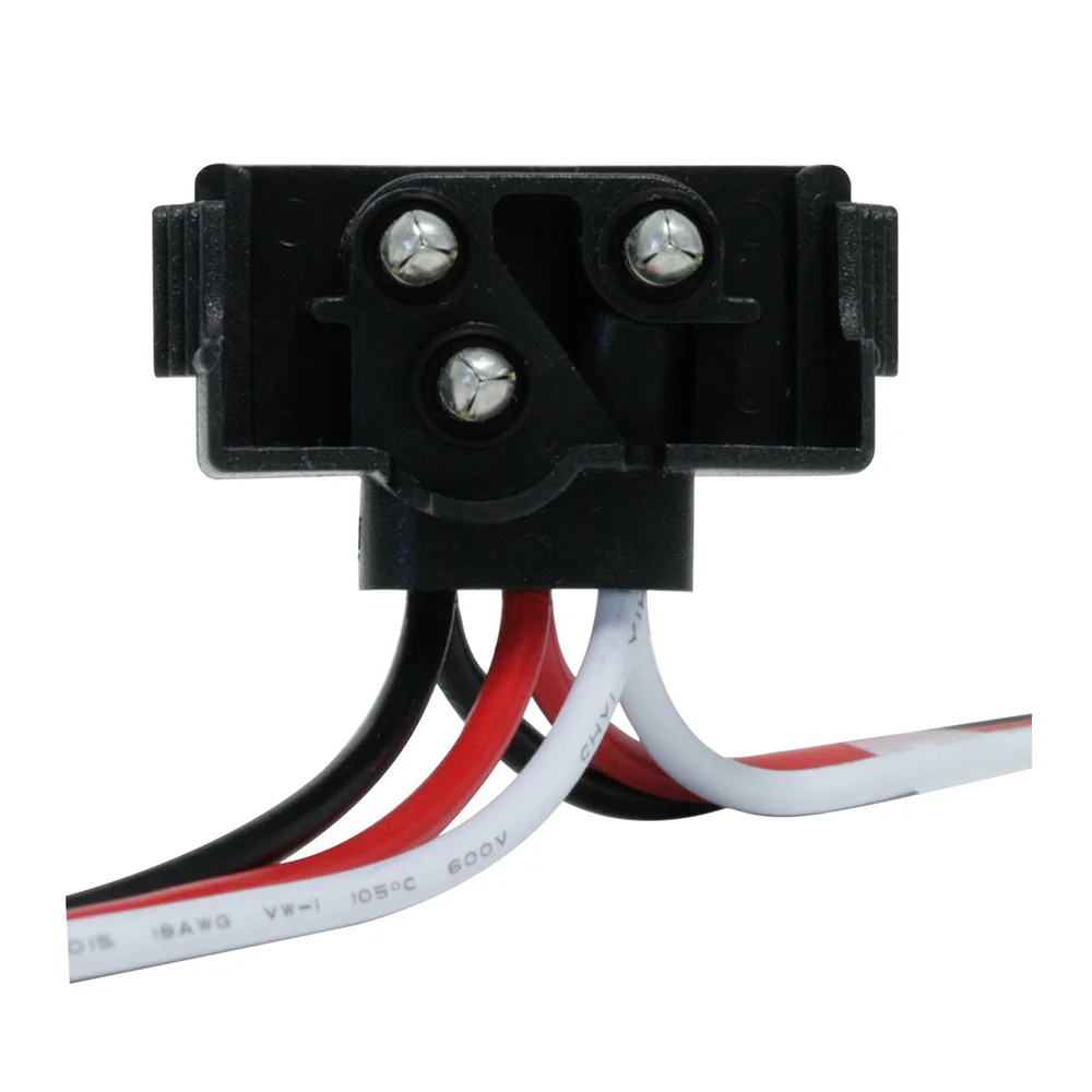 3 Prong Right Angle Plug Continuous Wire Harness - Image 3