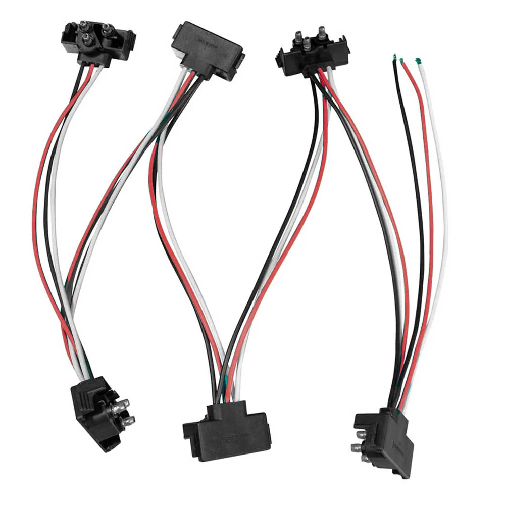 3 Prong Right Angle Plug with 7-1/2" Leads - 6 Pack