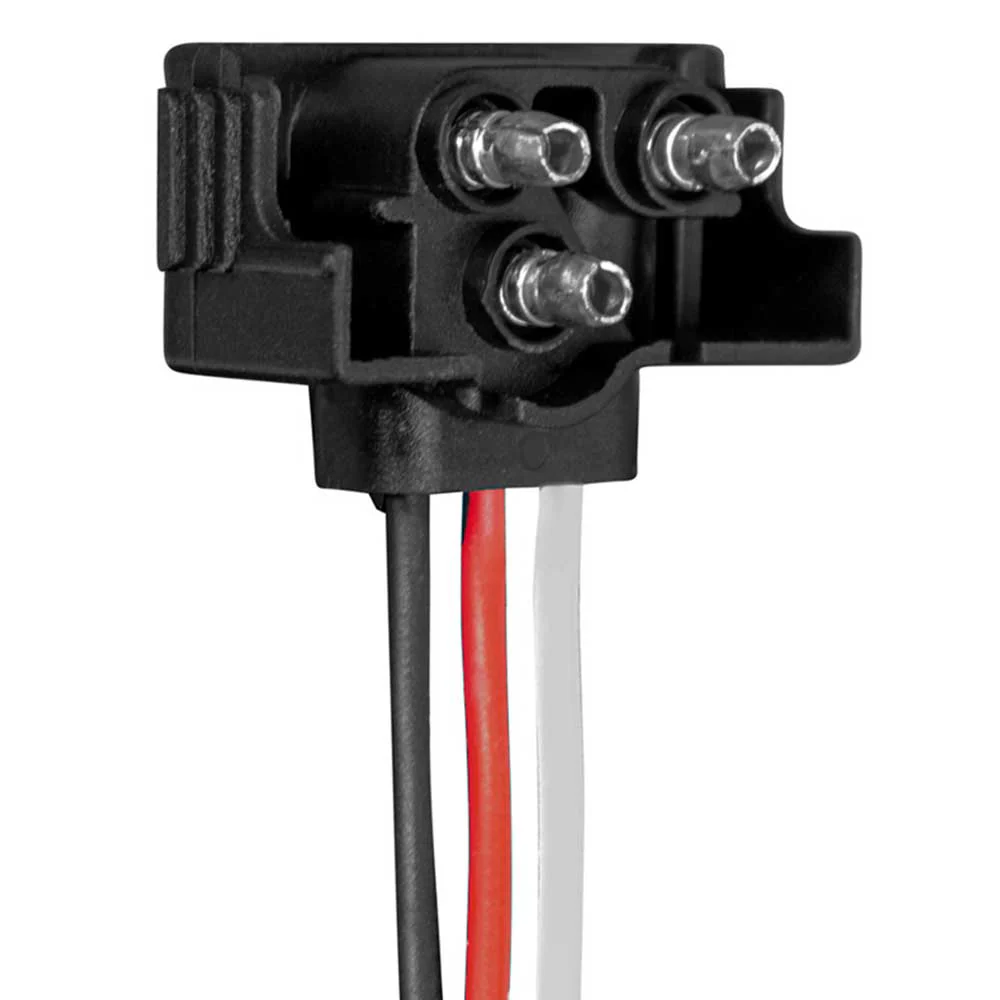 3 Prong Right Angle Plug with 7-1/2" Leads - 6 Pack - Image 2