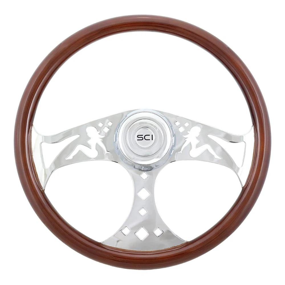 3 Spoke Sitting Lady Steering Wheel 18"