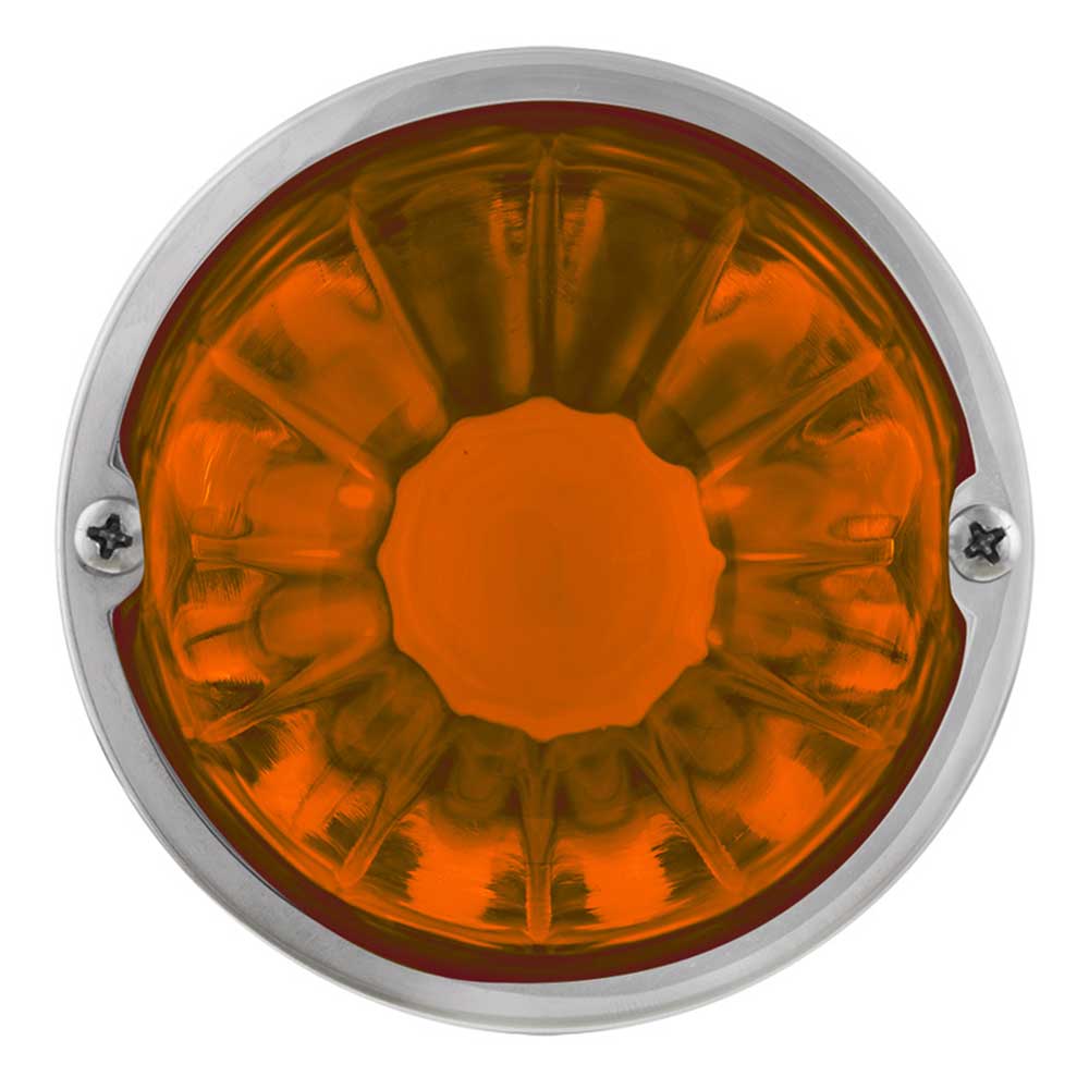 3" Watermelon Glass Dual Function Flush Mount Kit with LED Bulb - Image 9