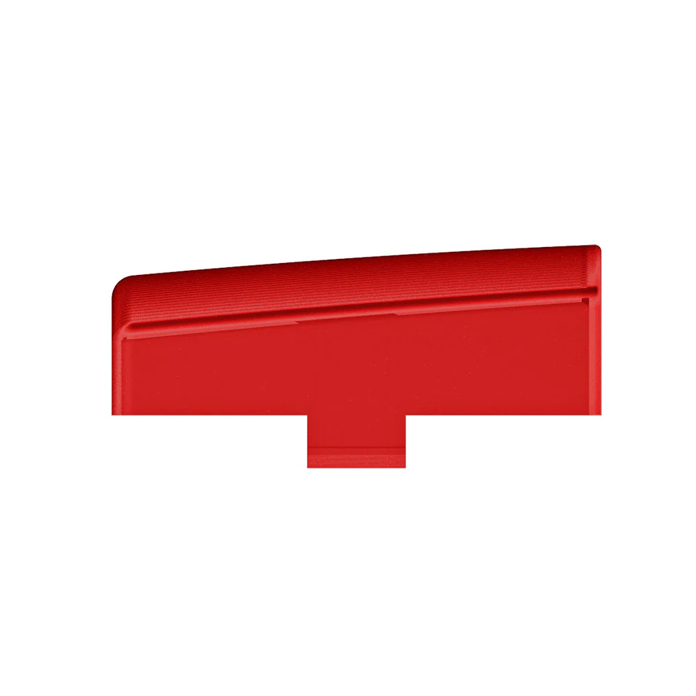 3" x 3" Red Square Dome Light Lens - Image 3