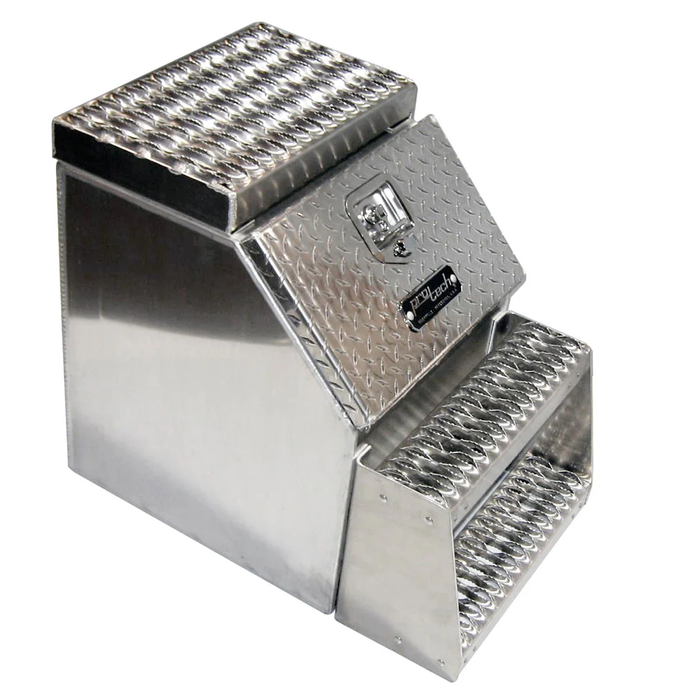 30" Diamond Plate Aluminum Step Box
