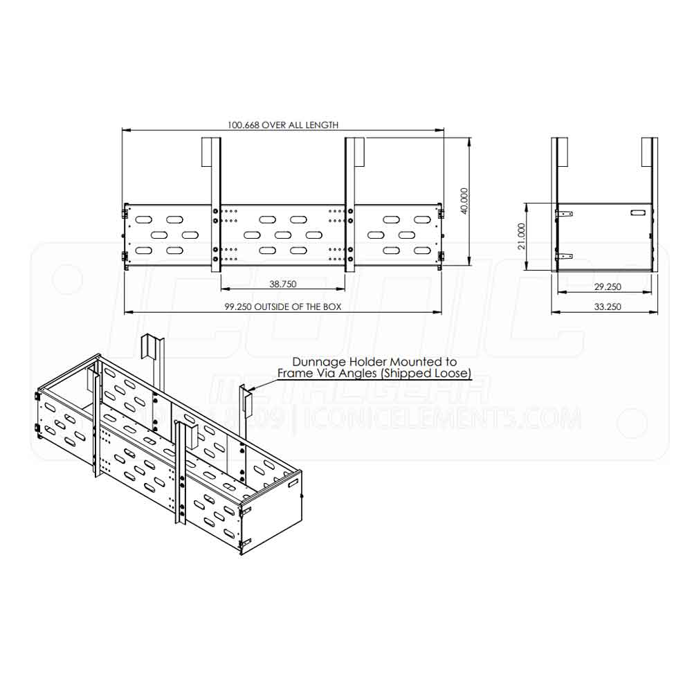 30" Enclosed Wood Holder Box - Image 2