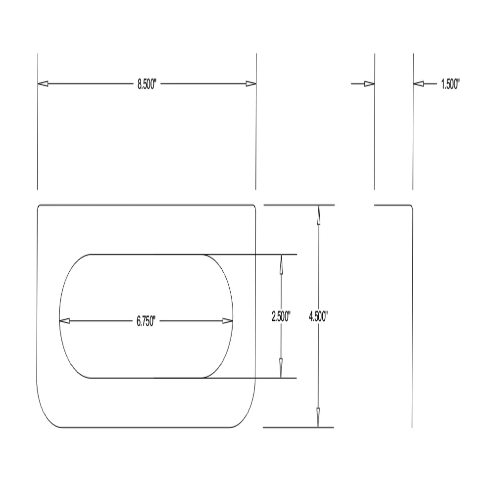 304 Stainless Steel Oval Light Bracket - Image 2