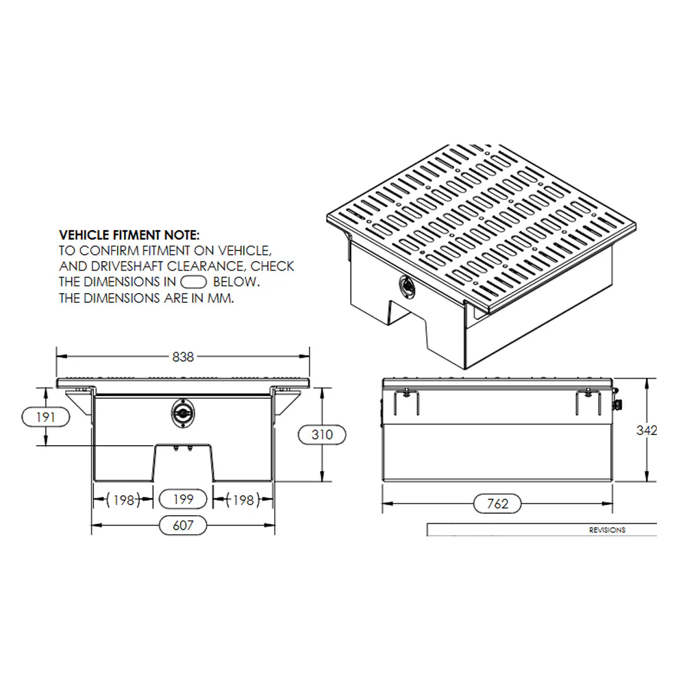 30" In-Frame Black Hard Coated Battery Box - Image 3