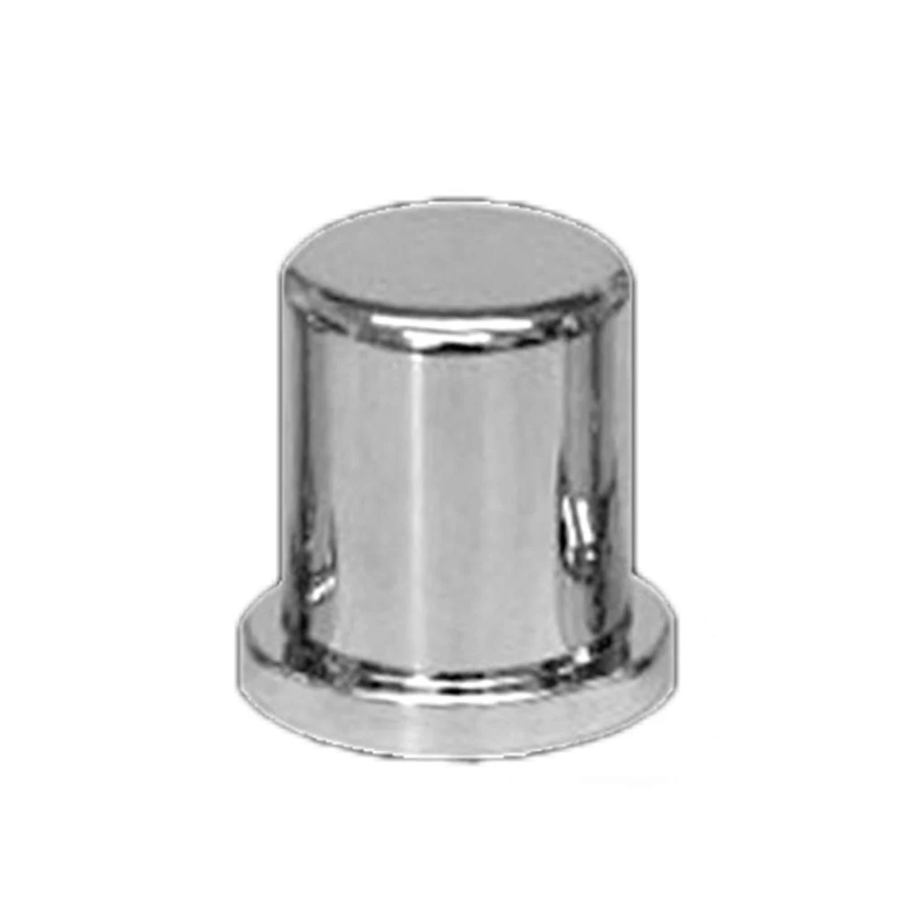 30mm Chrome Plastic Frame Bolt Top Hat Nut Cover - Push On