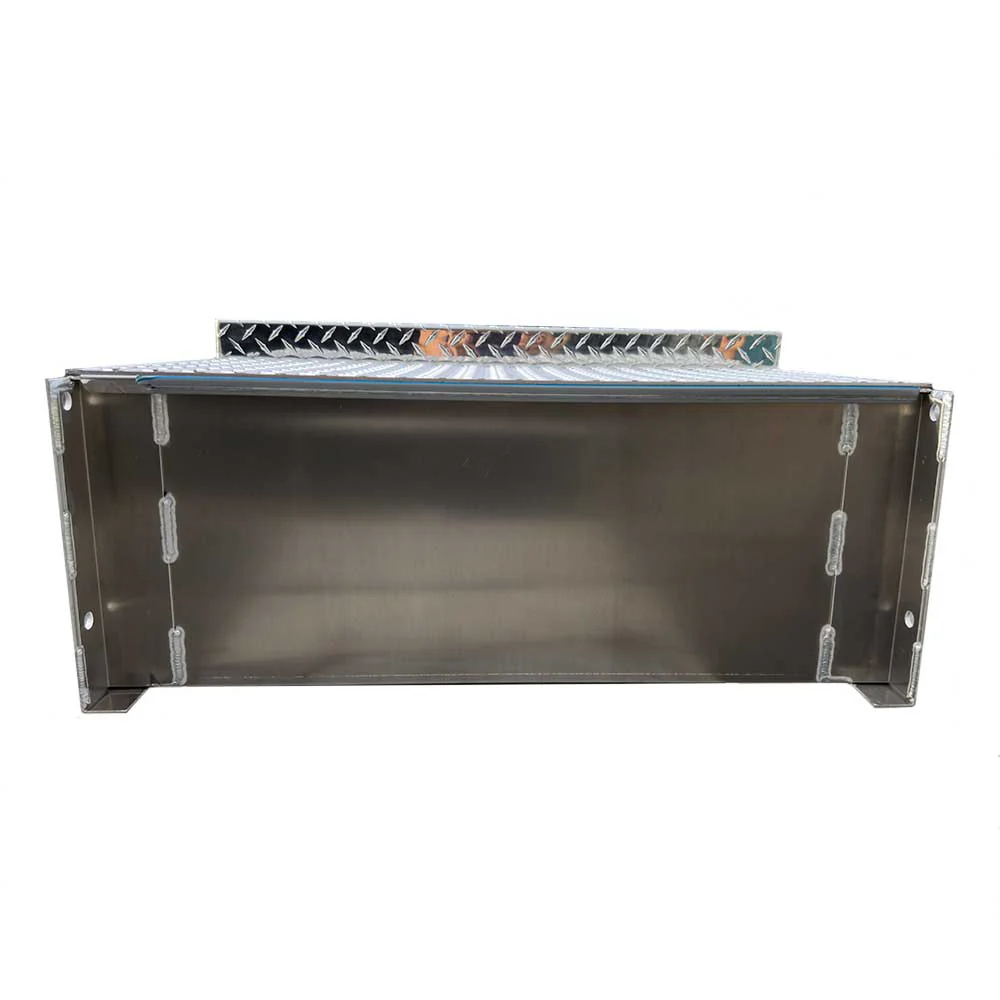 31" Freightliner Classic 2003 and Older Diamond Plate Aluminum Tool Box with Step - Image 2