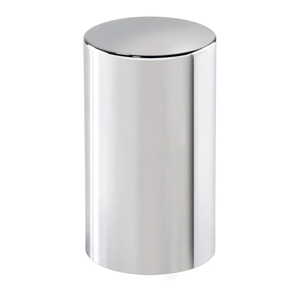 33mm 3-1/2" Chrome Plastic Flat Top Nut Cover - Thread On 10PK - Image 2