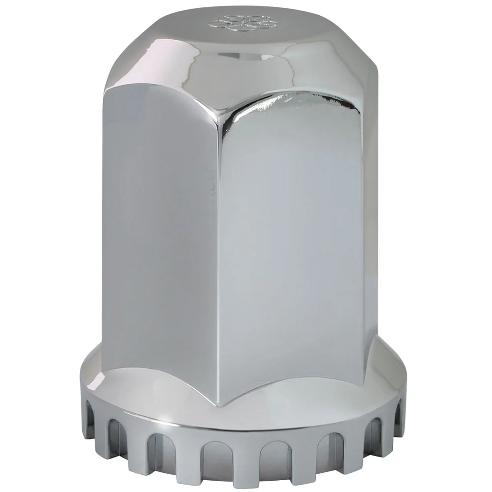 33mm Chrome Flat Top Hex Nut Cover - Thread On