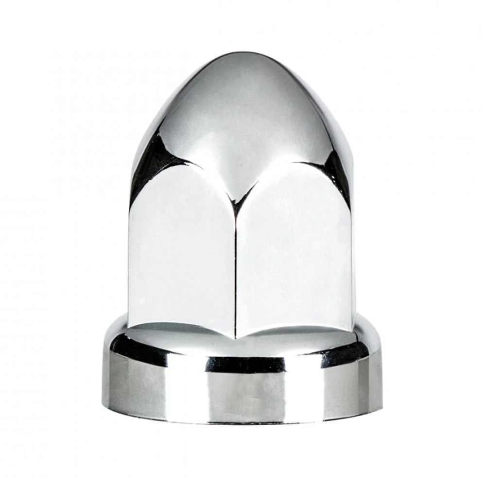 33mm Chrome Plastic Bullet Nut Cover Push On 20PK - Image 2