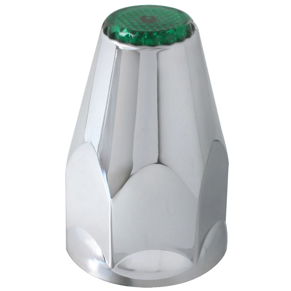 33mm Chrome Plastic Reflective Nut Covers - Push On - Image 4