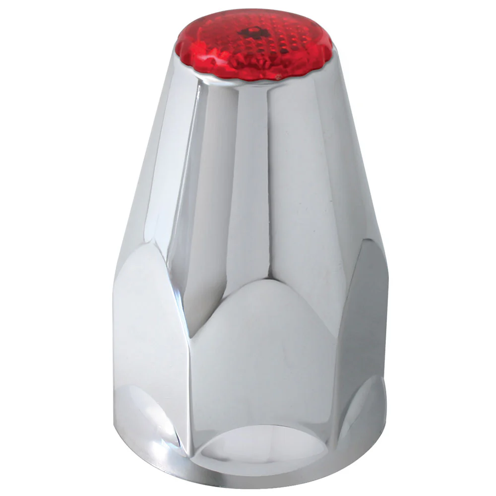 33mm Chrome Plastic Reflective Nut Covers - Push On - Image 6