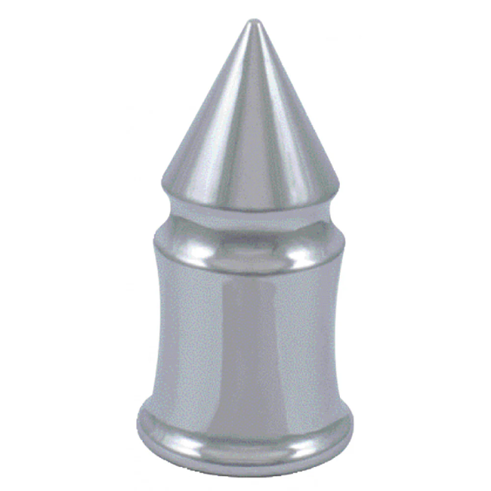 33mm Chrome Plastic V Spike Nut Cover - Push On