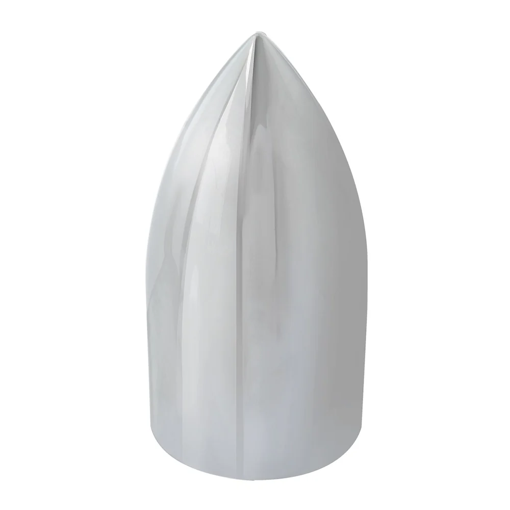 33mm Chrome Plastic Warhead Nut Cover - Push On