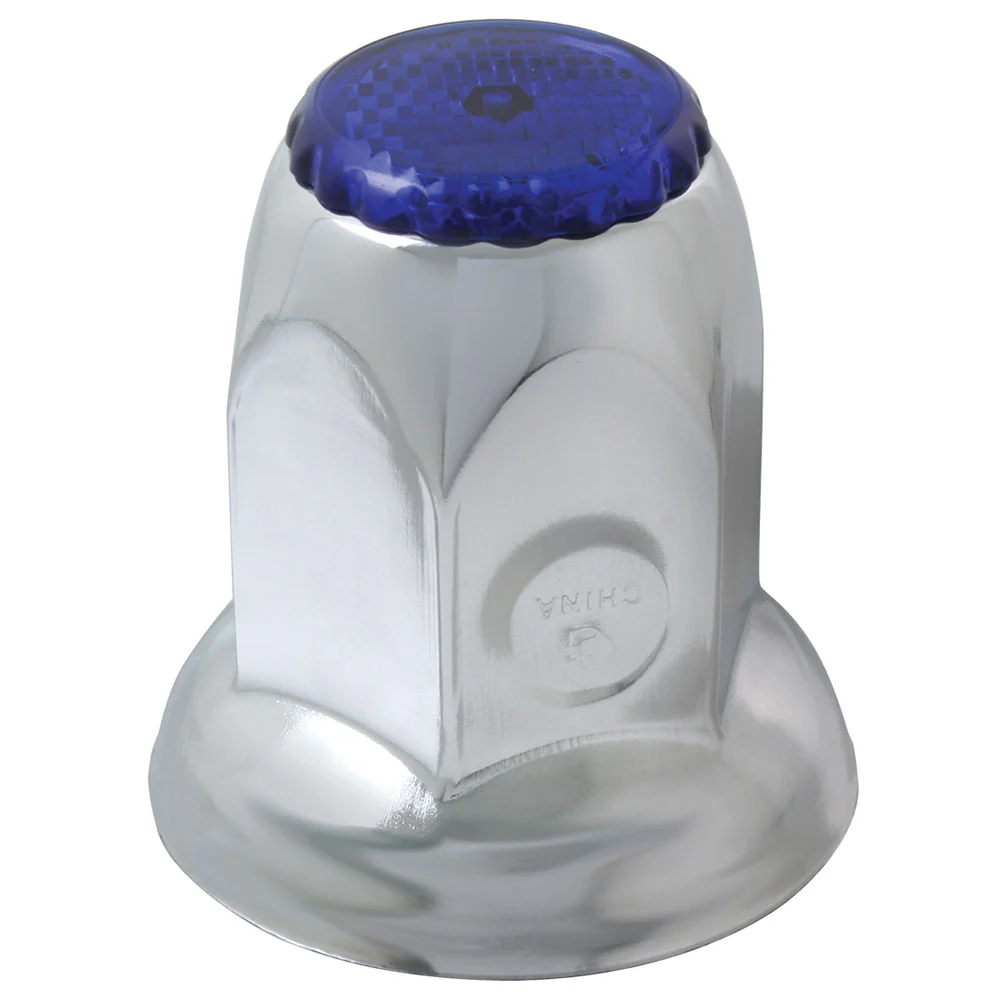 33mm Chrome Steel Reflective Nut Cover - Push On - Image 2