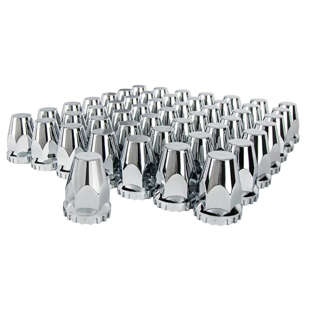 33mm Chrome Tapered Nut Cover - Thread On 60PK
