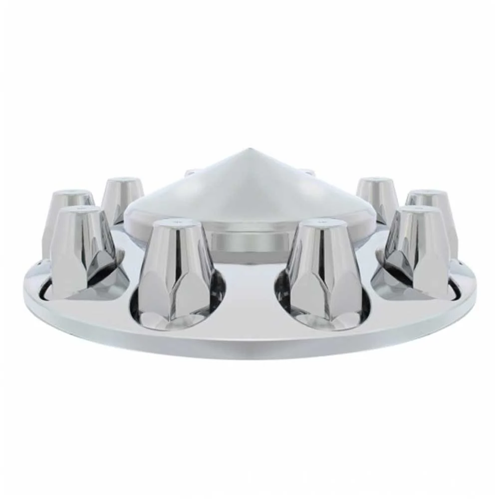 33mm Front Pointed Chrome Axle Cover with Thread On Nut Covers - Image 4