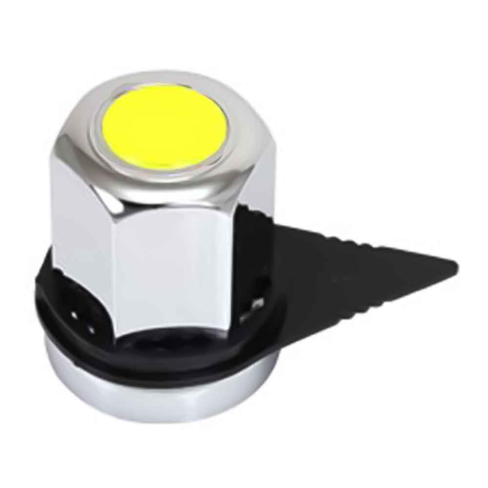 33mm Push On Nut Cover with Black Safety Lug Check Indicator and Reflector
