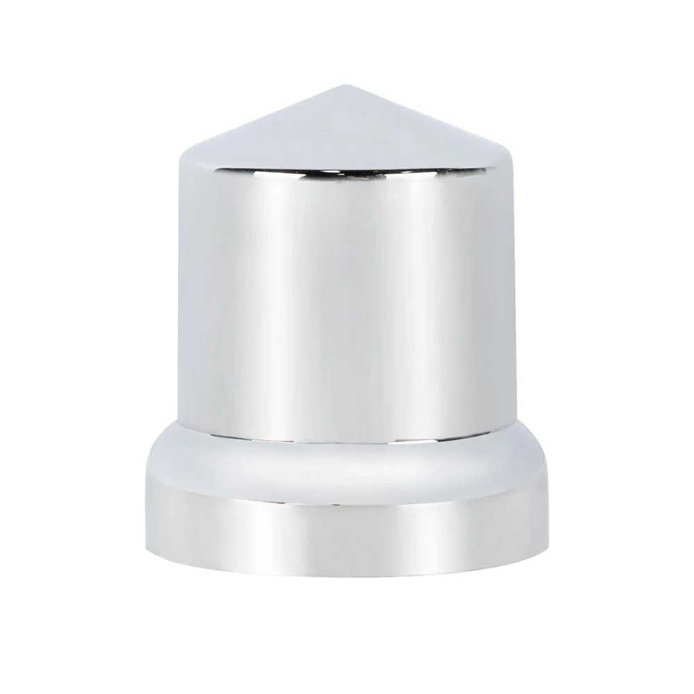 33mm x 2-1/4" Chrome Plastic Pointed Top Hat Nut Cover - Push On 10PK - Image 2