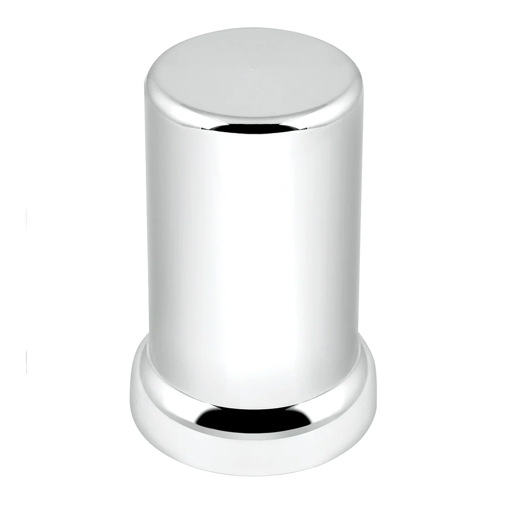 33mm x 2-3/8" Chrome Flat Top Hat Tube Nut Cover, Push On 10PK - Image 5