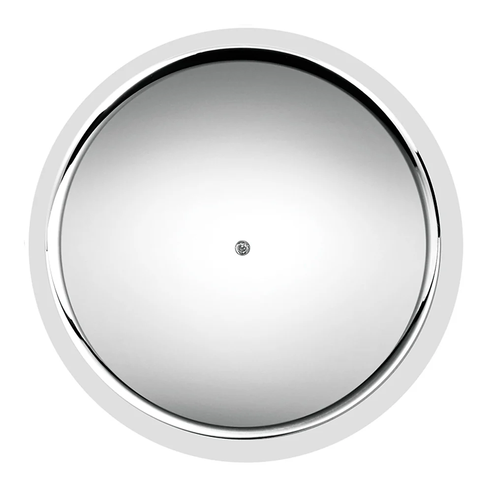 33mm x 2-3/8" Chrome Flat Top Hat Tube Nut Cover, Push On 60PK - Image 4