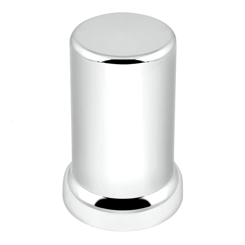 33mm x 2-3/8" Chrome Flat Top Hat Tube Nut Cover, Push On 60PK - Image 5