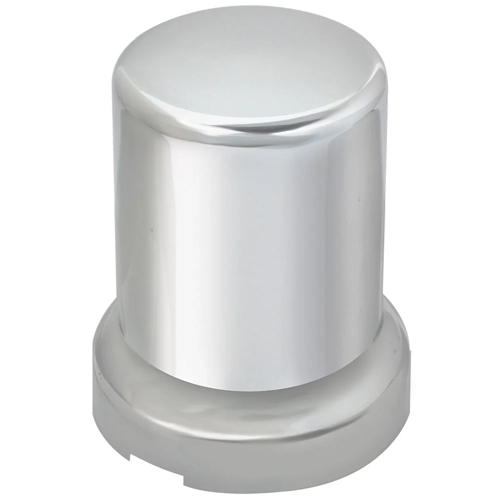 33mm x 2-3/8" Chrome Plastic Top Hat Nut Cover - Push On