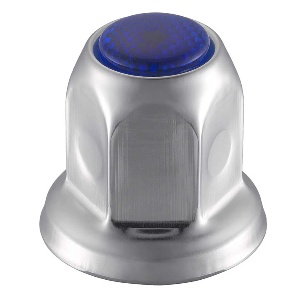 33mm x 2" Chrome Steel Reflector Nut Cover with Flange - Push On - Image 2