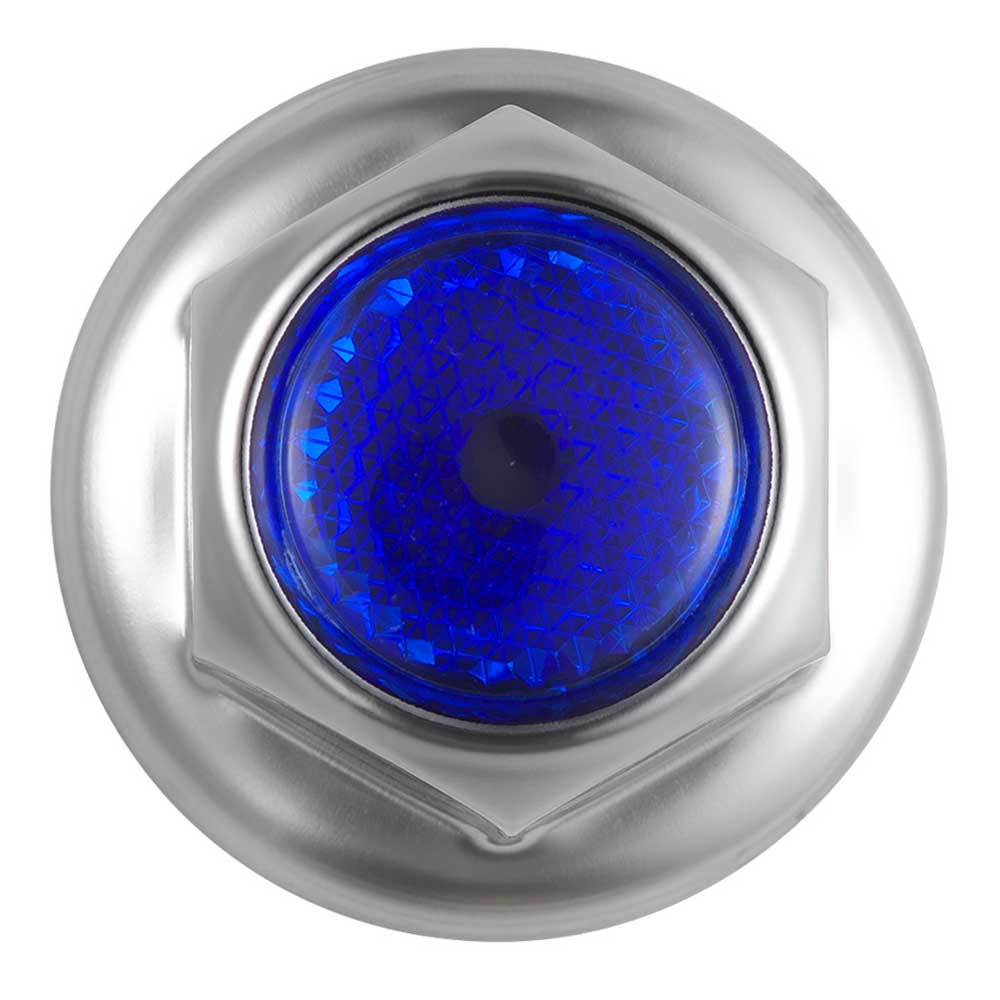 33mm x 2" Chrome Steel Reflector Nut Cover with Flange - Push On - Image 6