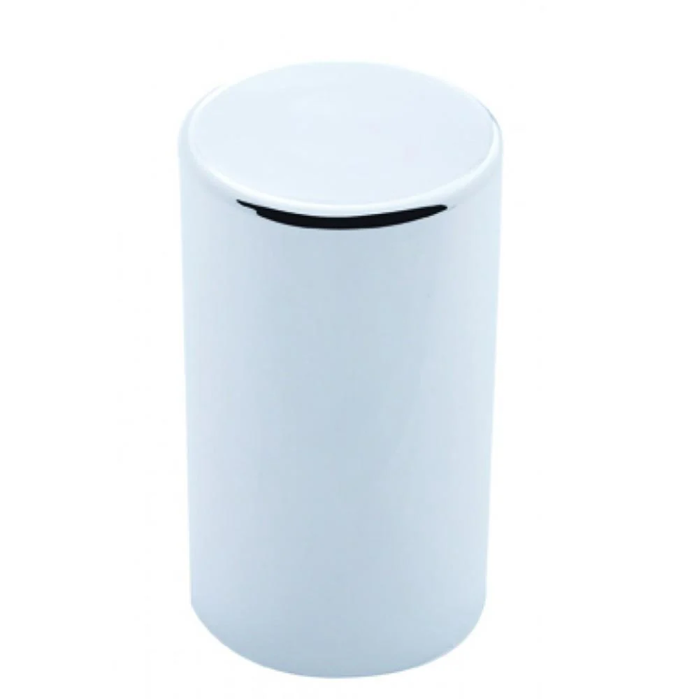 33mm x 3-1/2" Chrome Plastic Flat Top Cylinder Nut Cover - Push On 60PK - Image 2