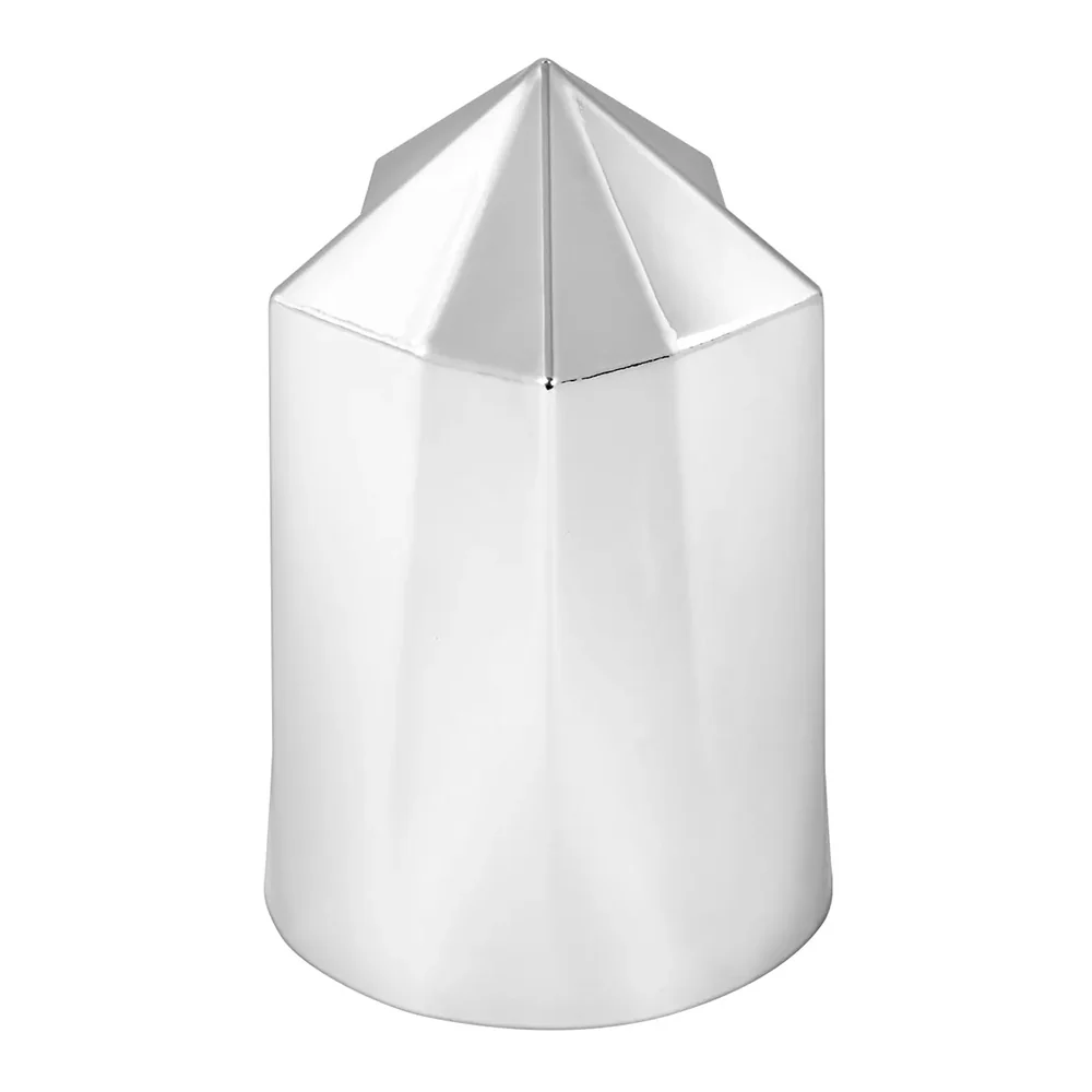 33mm x 3-1/2" Chrome Plastic Pointed Star Lug Nut Cover - Push On