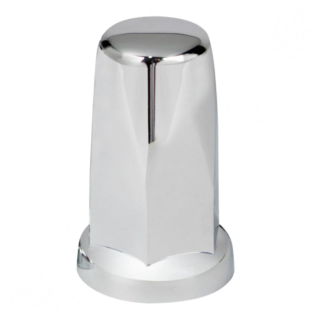 33mm x 3-1/4" Chrome Plastic Top Hat Nut Cover - Push On 20PK - Image 2