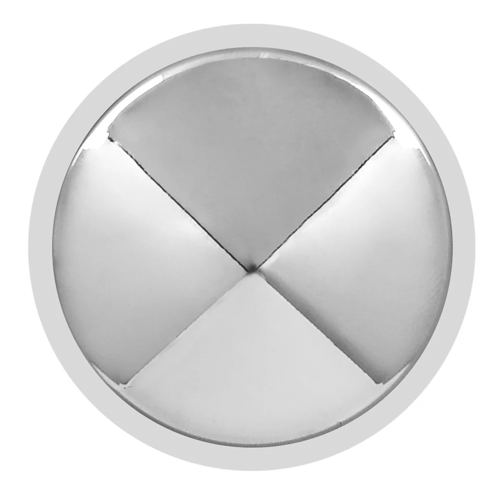 33mm x 3-1/8" Chrome Pointed Top Hat Nut Cover, Push On 60PK - Image 5