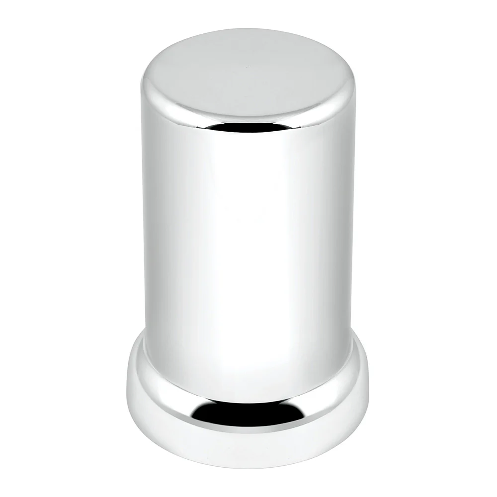 33mm x 3-3/8" Chrome Flat Top Hat Nut Cover, Thread On 10PK - Image 6