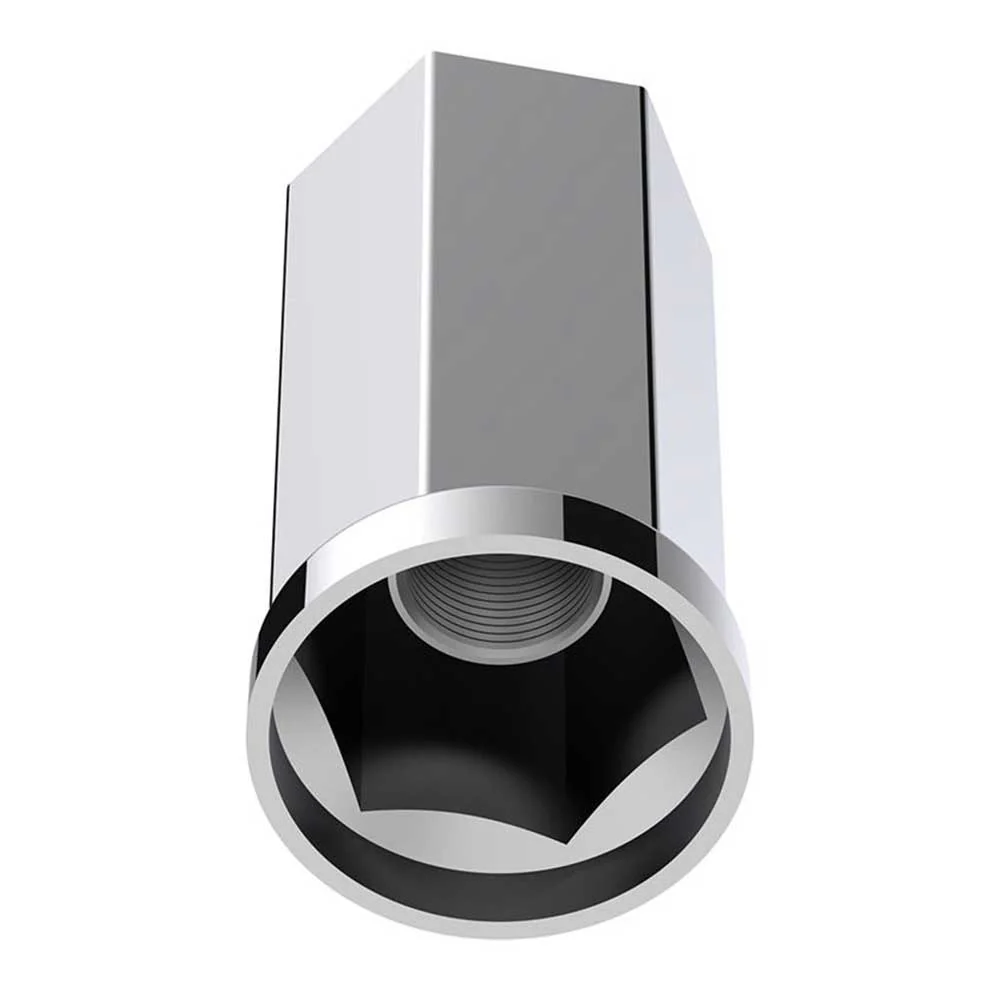 33mm x 4-1/2" Chrome Plastic Hexagon Style Lug Nut Cover - Thread On - Image 3