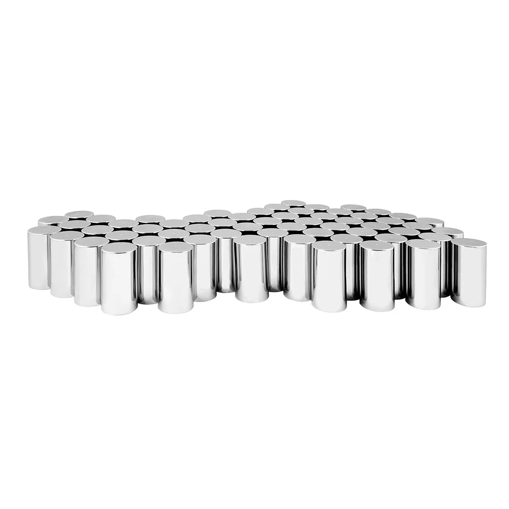 33mm x 4-1/4" Chrome Flat Top Nut Cover, Thread On 60PK - Image 2