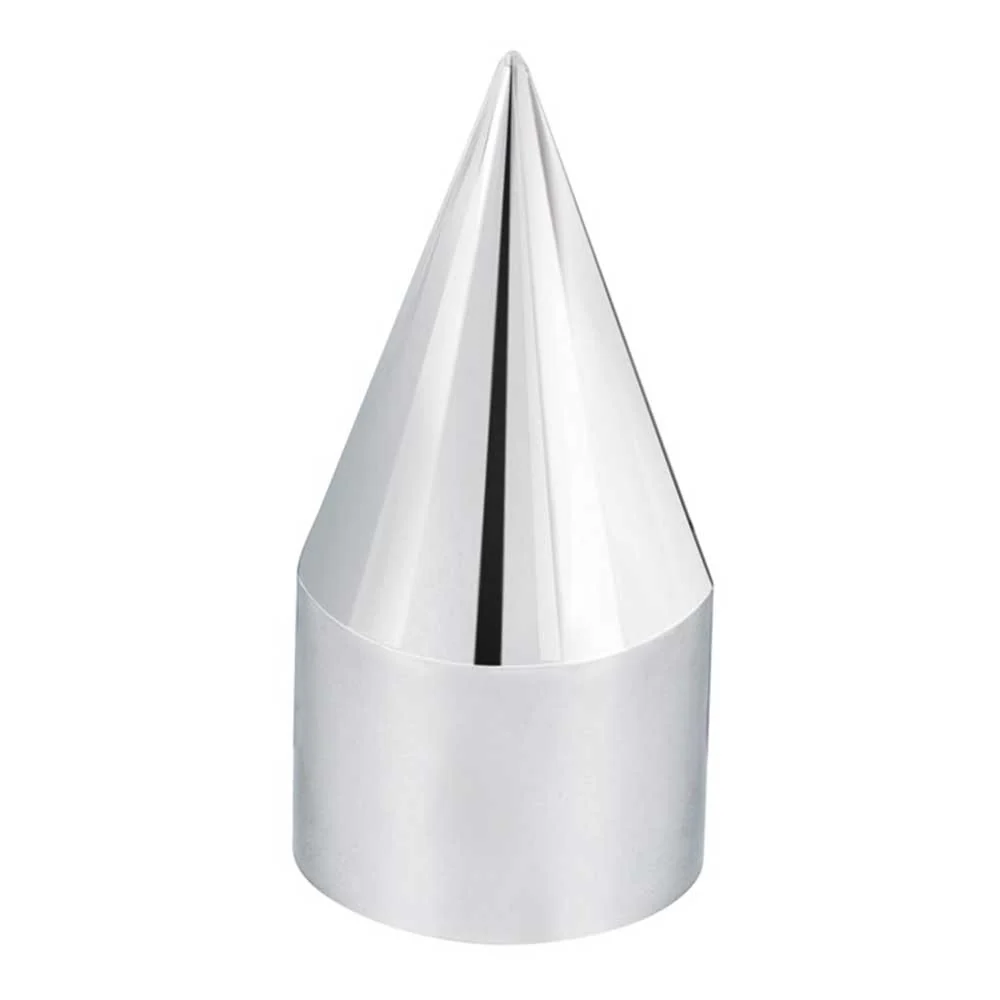 33mm x 4-1/8" Chrome Spike Nut Cover - Thread On