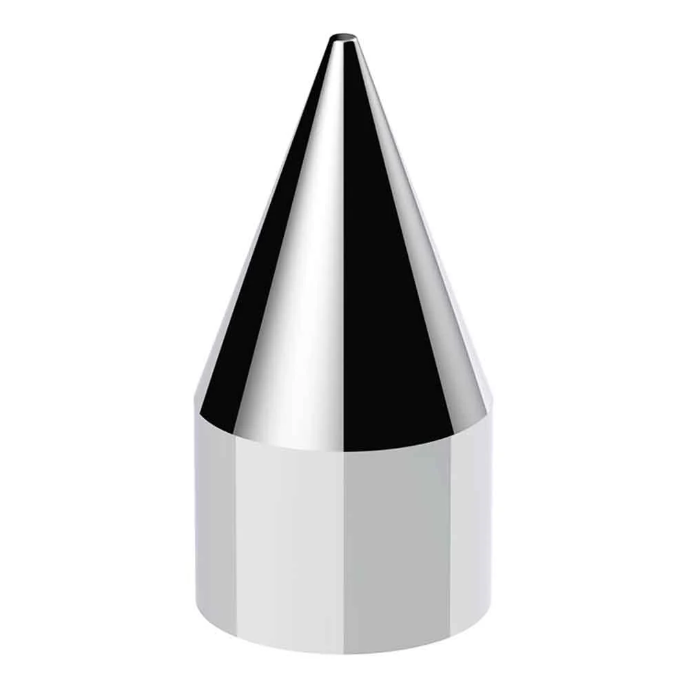 33mm x 4-1/8" Chrome Spike Nut Cover - Thread On, 60-Pack - Image 2