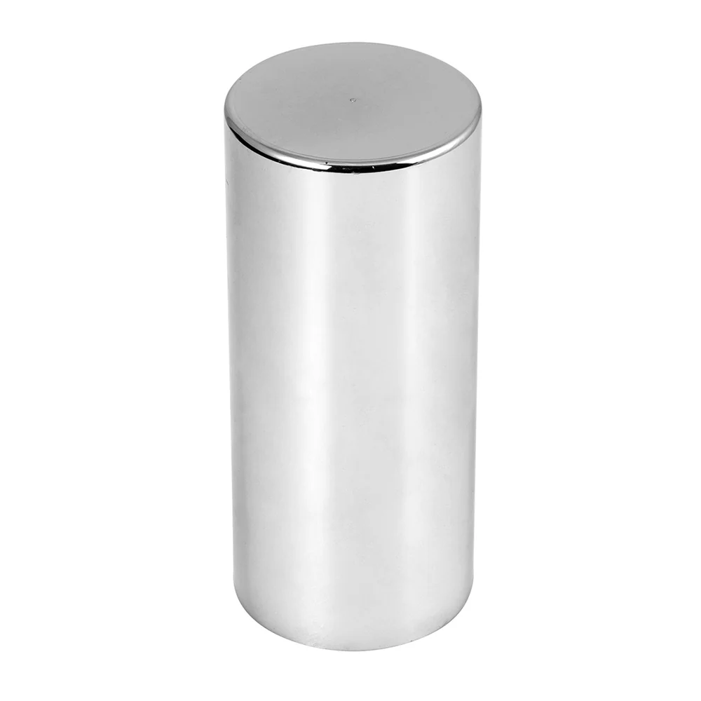 33mm x 5" Thread-On Chrome Plastic Flat Top Cylinder Nut Cover