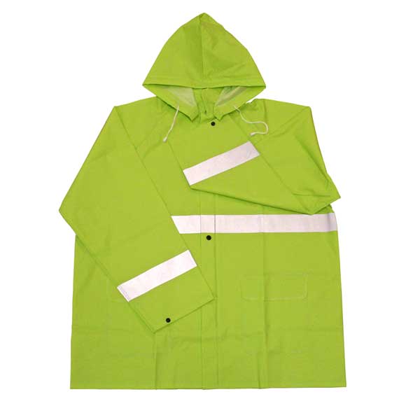 35mm Fluorescent Green Rain Jacket - Image 3
