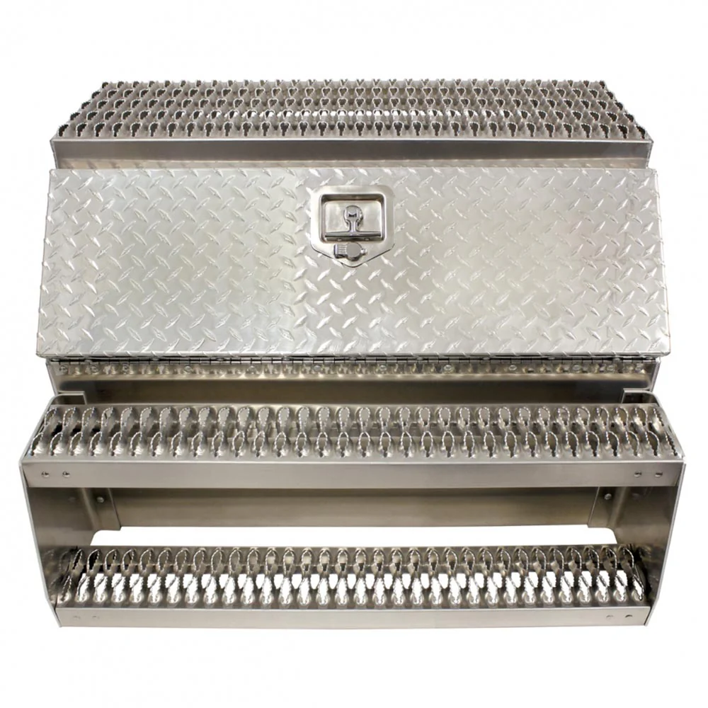 36" Aluminum Step Saddle Box